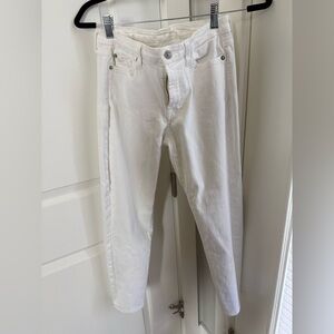 7 For All Mankind Women's Slim White Jeans